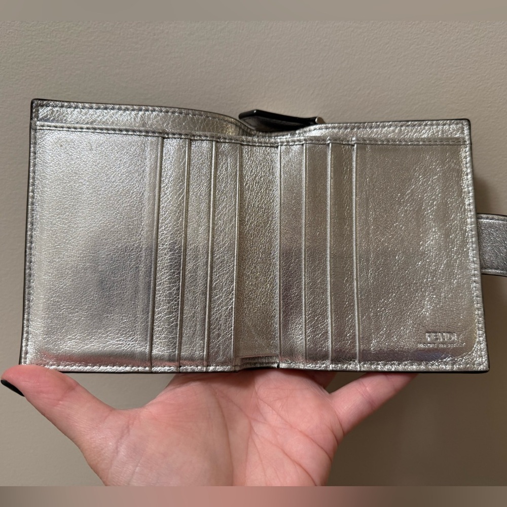 *RARE* FENDI - Zucca Embossed Compact Wallet - Picture 8 of 10